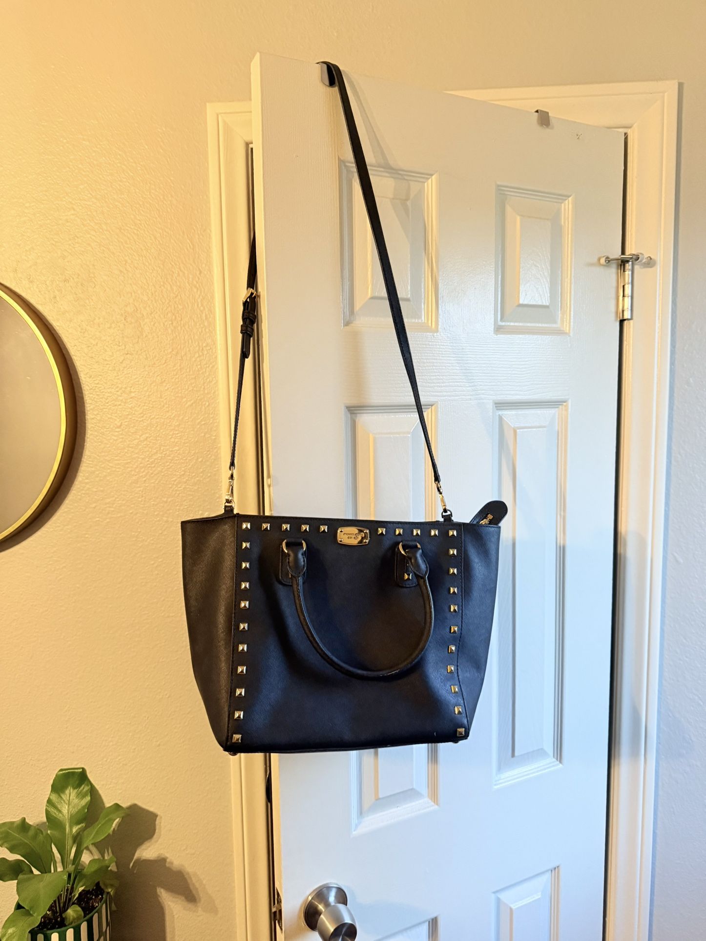 Michael Kors Gold Studded Shoulder Bag