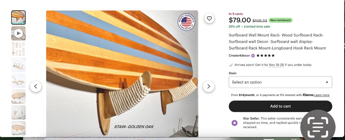 Surf Board Hooks