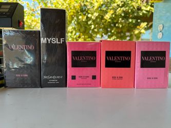 Valentino & YSL Fragrance Bundle – 5 Bottles