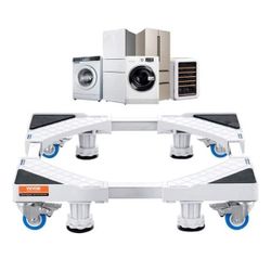 VEVOR 16.34 in. W Universal Laundry Pedestal Washing Machine Base White with 4-Strong Feet for Washer And Dryer (2 Available)