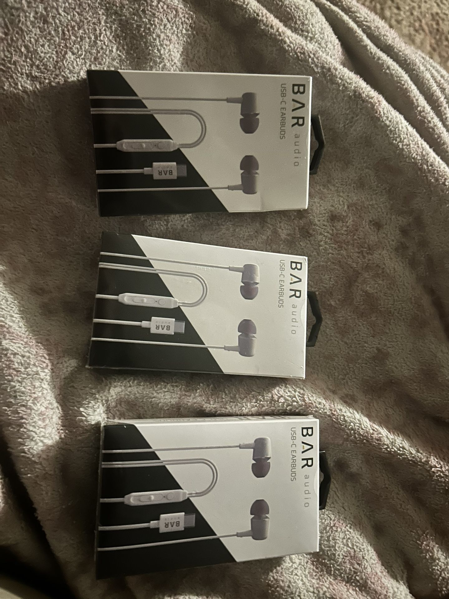 3 USB C Bar Audio Earbuds