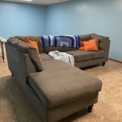 Living Room Set, Sofa Two Chairs An Ottoman And Console