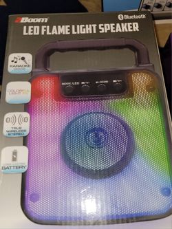 Led flame light Bluetooth speaker