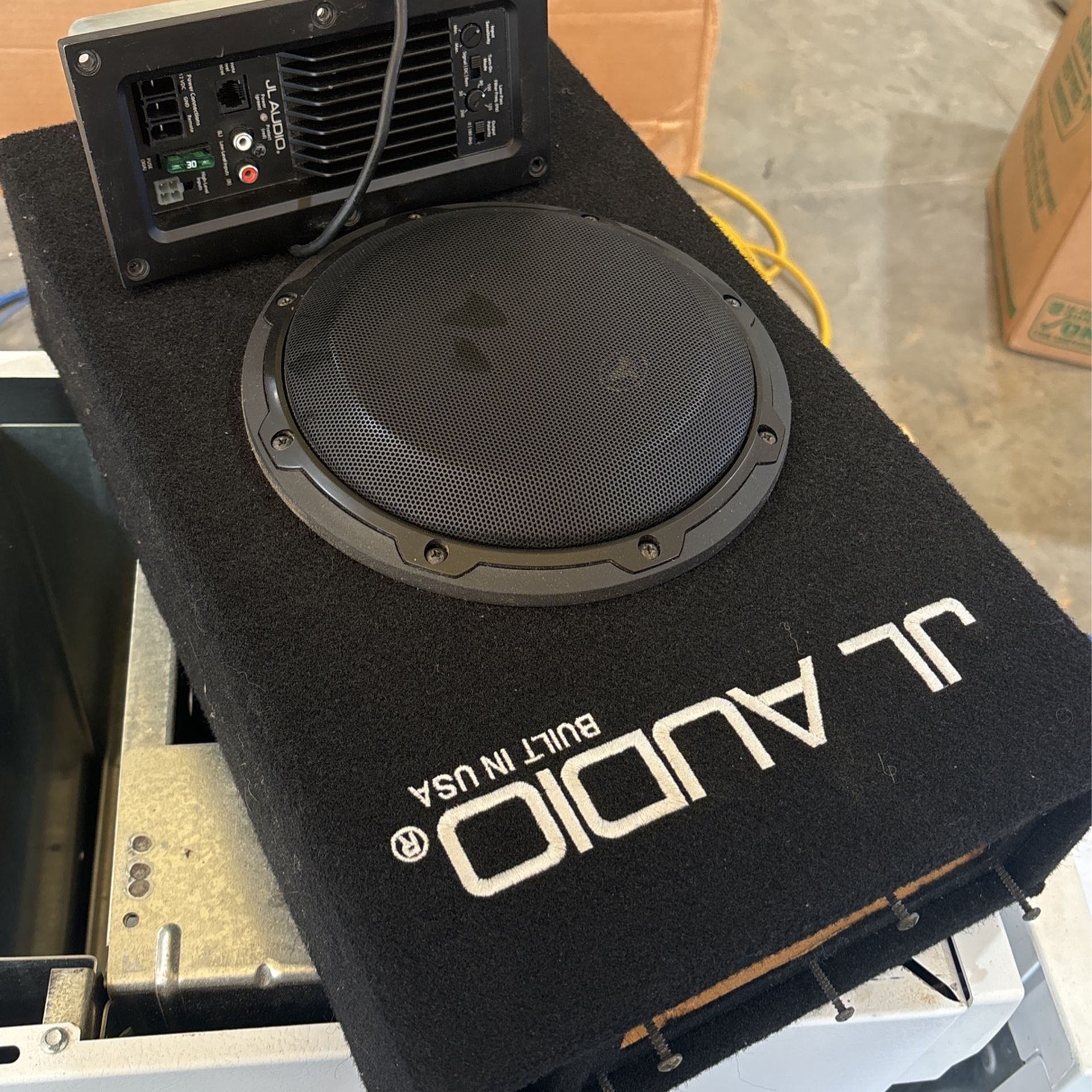 JL Audio Subwoofer And Amplifier Combo