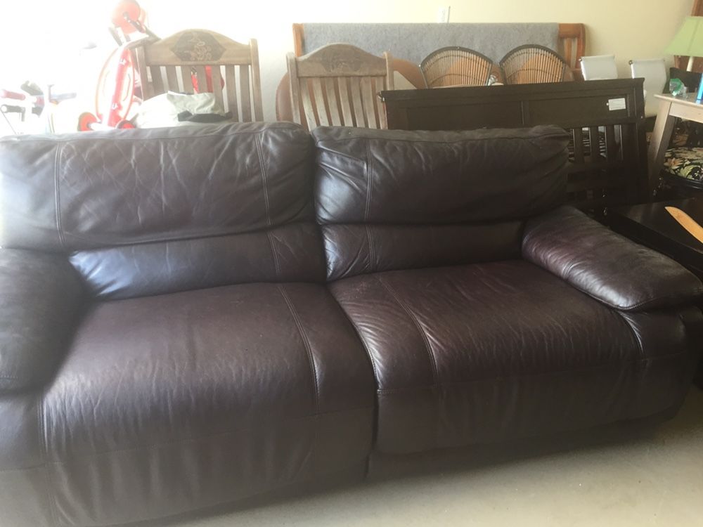Caletta sale leather sectional