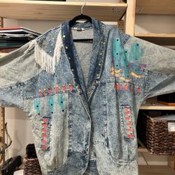 Eunina 80’s Style Jean Jacket (L) 