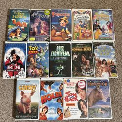 Disney Movies VHS (Lot of 14) 
