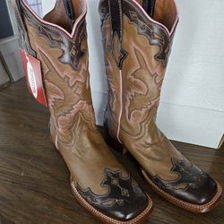 NEW Resistol Leather Boots Size 9.5B