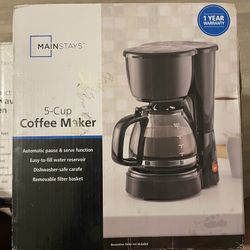 Mainstays 5-Cup Coffee Maker