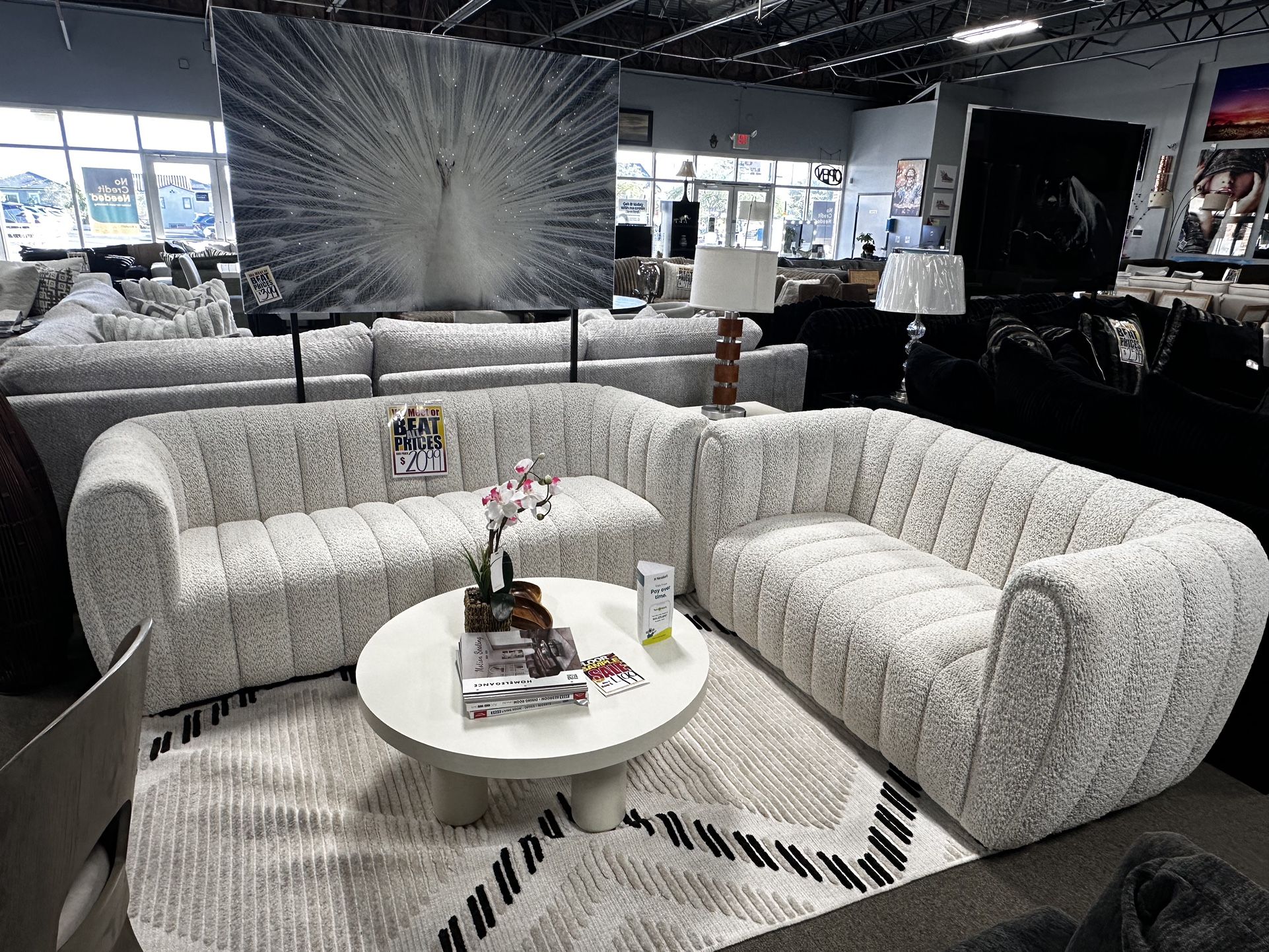 Stunning Modern Sofa Set! $1999 🤍🛋️✨