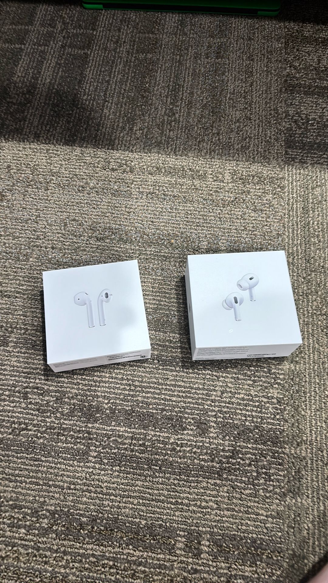 TWO AIRPOD BOXES ( BOXES ONLY)