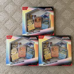 Pokemon Prismatic Evolutions - Poster Collection - Factory Sealed Lot Of 3