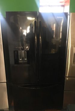 Black Kitchen Aid a Three Door Refrigerator