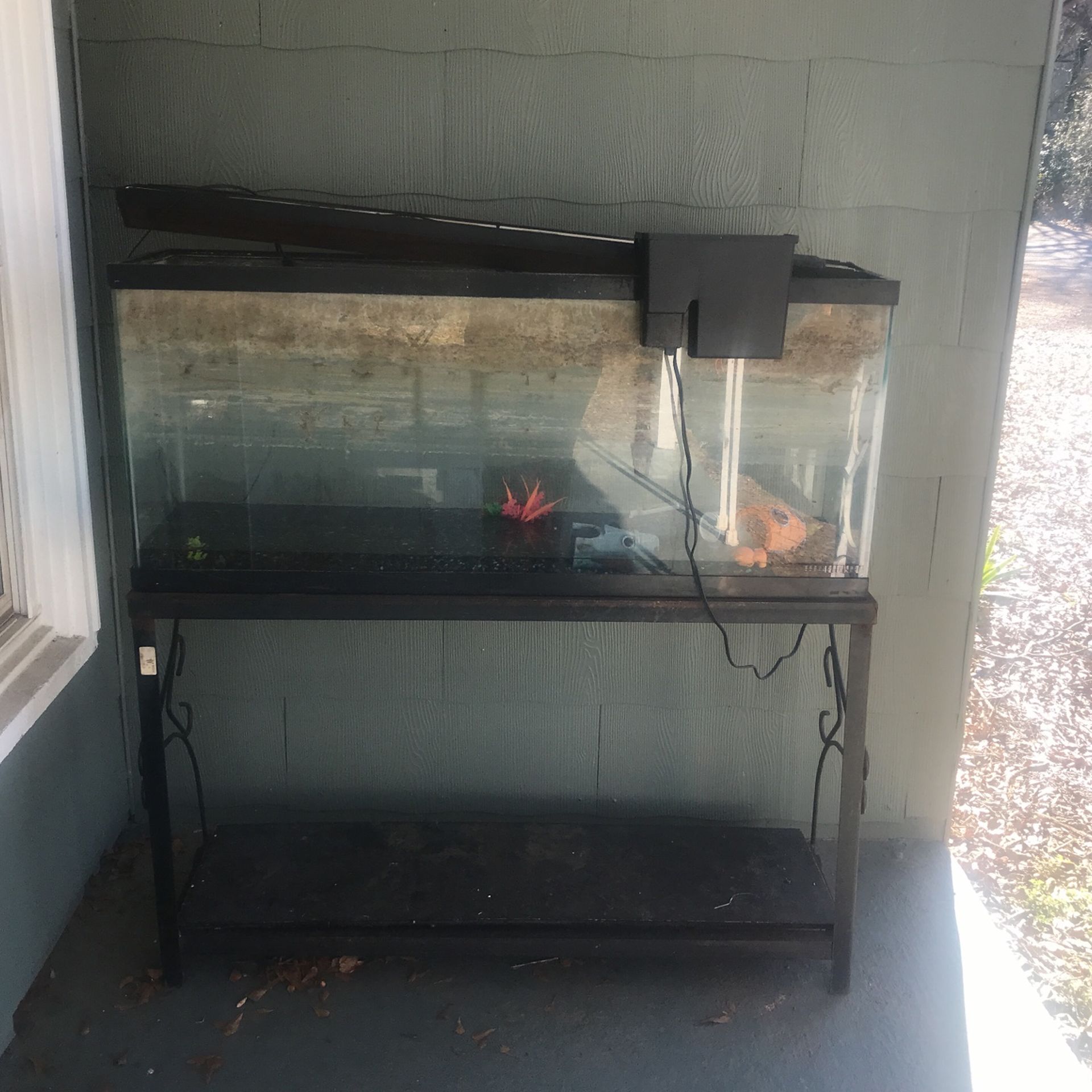 Fish Tank With Pump And Stand 