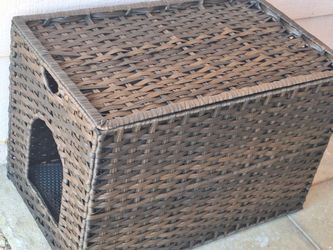 Rattan Litterbox Cover