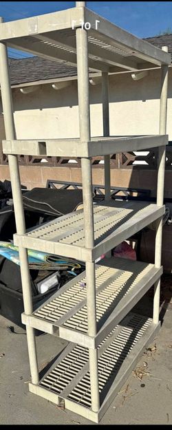 5-Tier Plastic Storage Shelving Unit