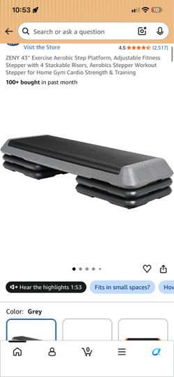 New aerobic step platform