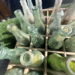 1920S Coca-Cola Bottles And Medicine Bottles Antique 