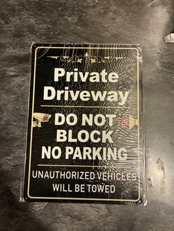 Private Driveway Sign