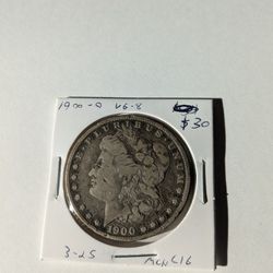 1900-O Morgan Silver Dollar