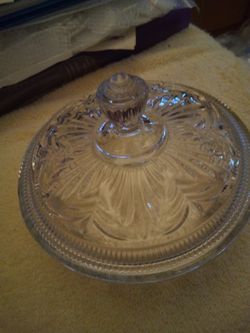 Avon candy dish glass