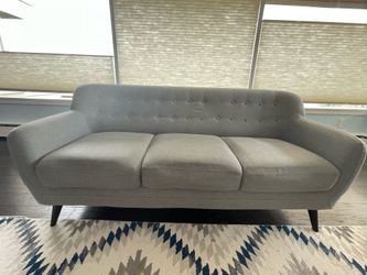 Light Grey Mid-century Modern Couch