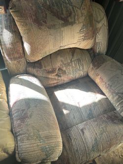 Floral Fabric Recliner Chair