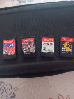 2k24,Mario Kart,Fifa 22, Mortal Combat