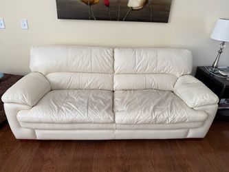 Pair of La-Z-Boy Dexter Signature Leather Sofas - See description