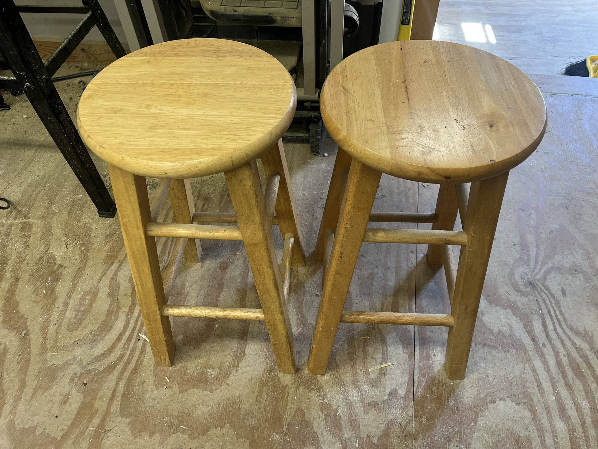 Wooden Stools. 2 Pc