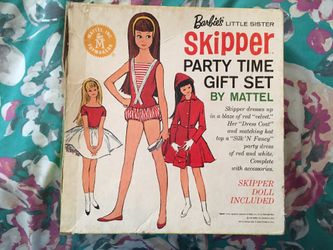 Vintage Party Time Skipper Gift Set Barbie Old