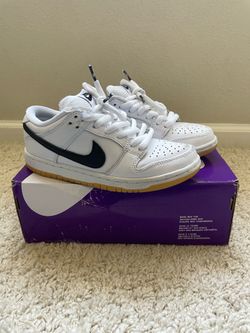 Nike SB Dunk Low Pro  White/Black Size 4