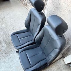 BMW F30 328i Black Leather Seats (Driver and Passenger)