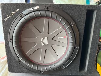 Kicker subwoofer comp R12 ported ground shaker box