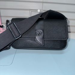 Michael Kors greenwich MK logo crossbody purse