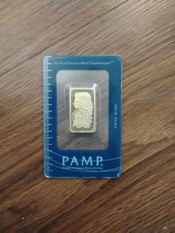 Half Oz Pamp Gold bar