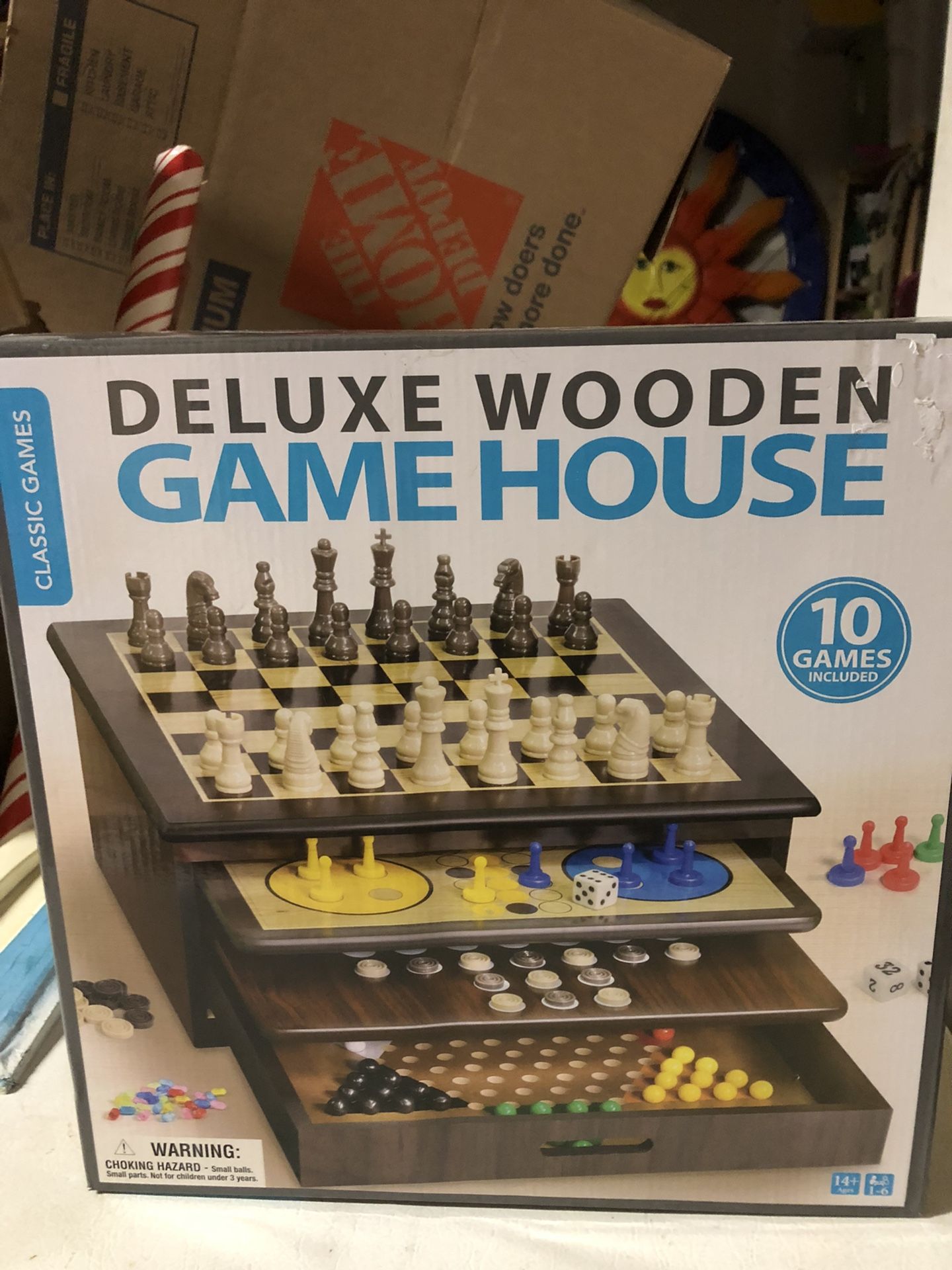 Deluxe Wooden Game House