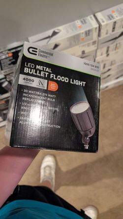 Commercial Electric LED Metal Bullet Flood Light - 4000 Lumens Bronze