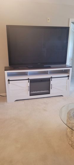 Entertainment TV stand fireplace