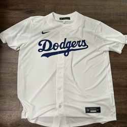 Nike Dodgers White Authentic Team Jersey