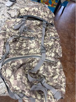 Large Camo backpack used new $65 cash only USED NEW