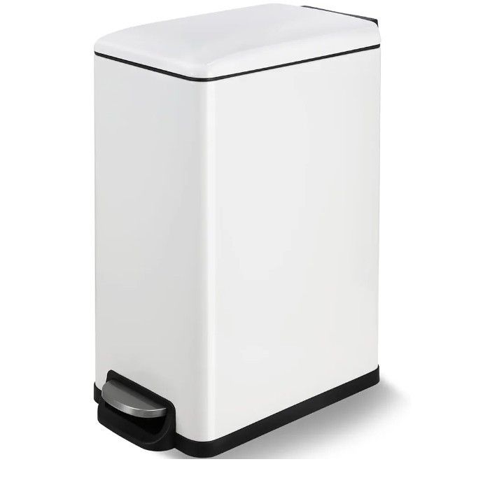 Arlopu 13.2 Gal Slim Kitchen Trash Can with Lid