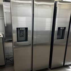 New Open Box Samsung Stainless Steel Side By Side Refrigerator 