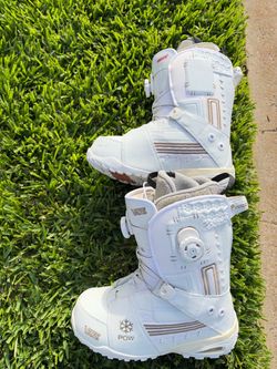 Vans POW Snowboard Boots White