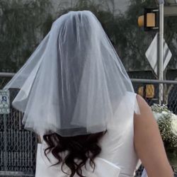 Two Tier Short Veil-David’s Bridal