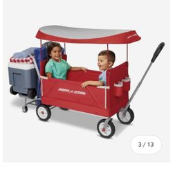 Radio Flyer 3in1 Tailgater Wagon With Canopy