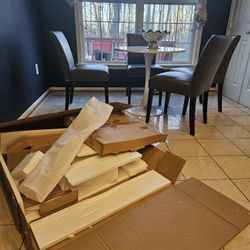 White Round Dining Table