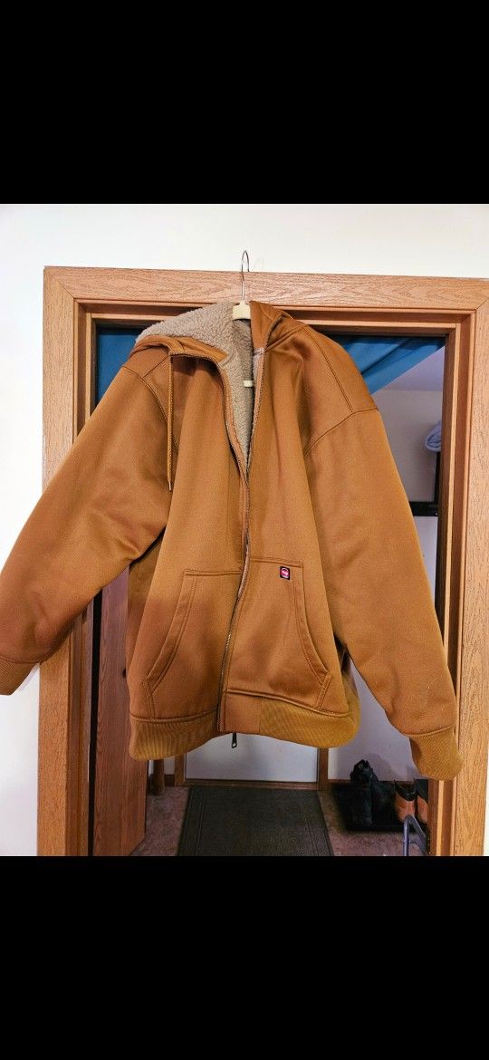 Wrangler Jacket Men, Full Zip Hood (3X) WorkWear Lined Winter Hype Core, firm.
