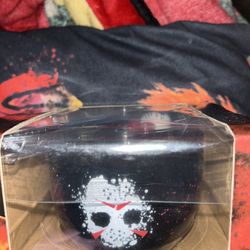 FRIDAY THE 13TH BOWL AND CHOPSTICKS