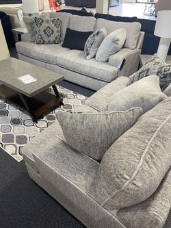 👋 SALE 👋 Brand New | Mercado Sofa and Lovesea t Set Pewter